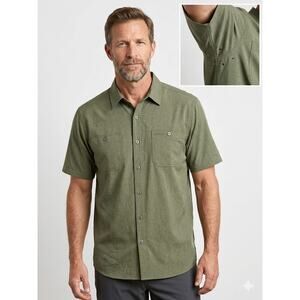 Orvis Men XXL Tech Performance Shirt Olive Green Vented Fishing Hiking Gorpcore